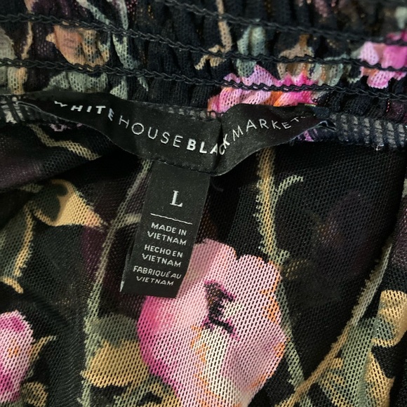 WHBM Floral On/Off Shoulder Top - Picture 5 of 9